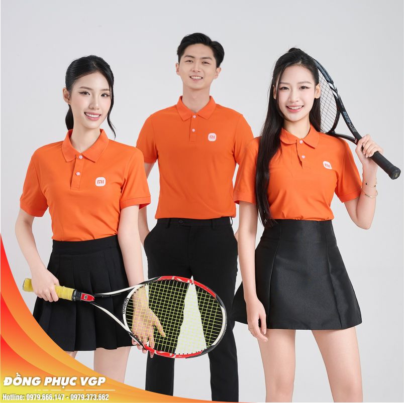 Áo thun đồng phục Màu cam