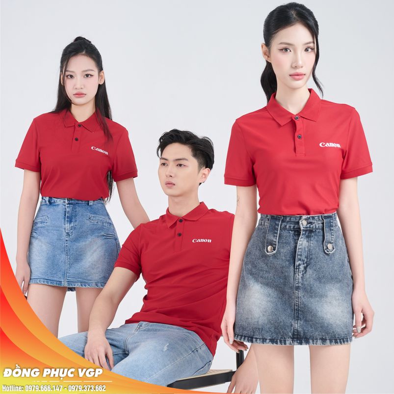 Áo thun đồng phục Màu đỏ