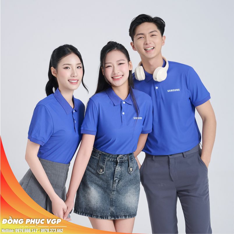 Áo thun đồng phục Màu xanh Bích